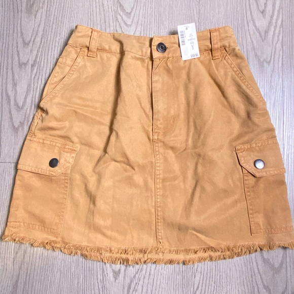 Aeropostale Women’s Mini Skirts Bundle – Mustard & Denim, Sizes S & 0, NWT - Picture 3 of 14